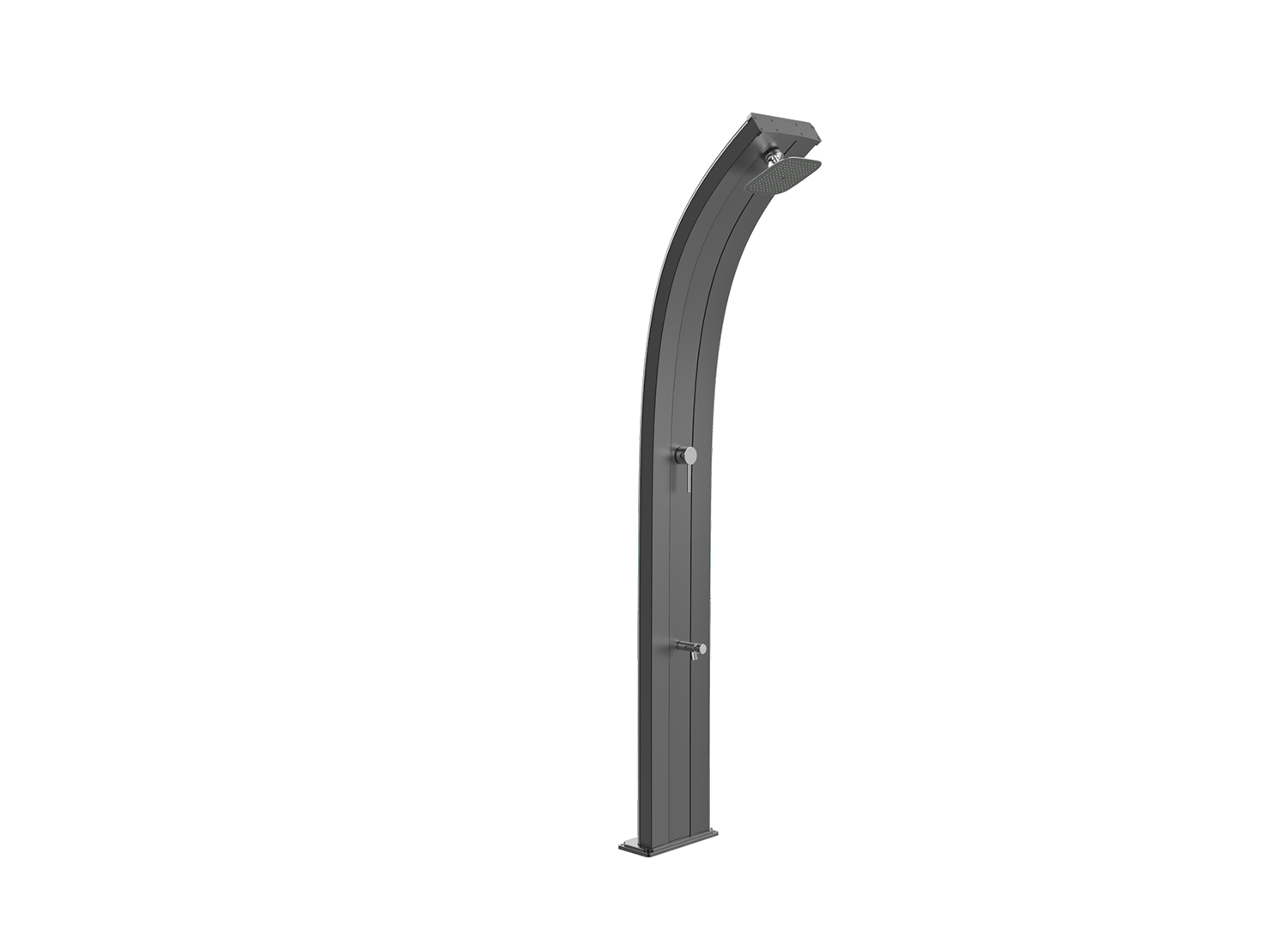 Douche solaire aluminium  Dada D340 ANTHRACITE by ARKEMA DESIGN - Image 1