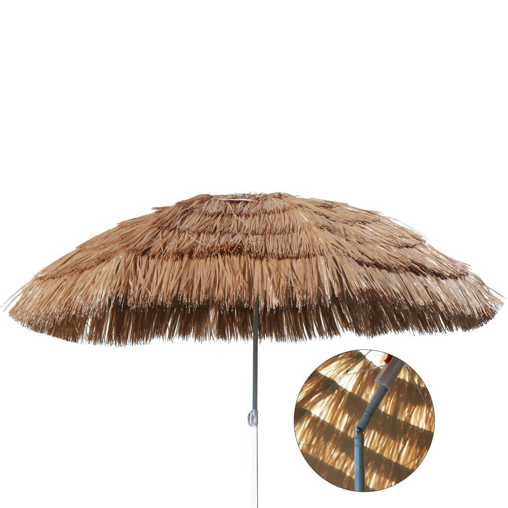 Helloshop26 - Parasol de plage hawaï 160 cm beige - Image 2