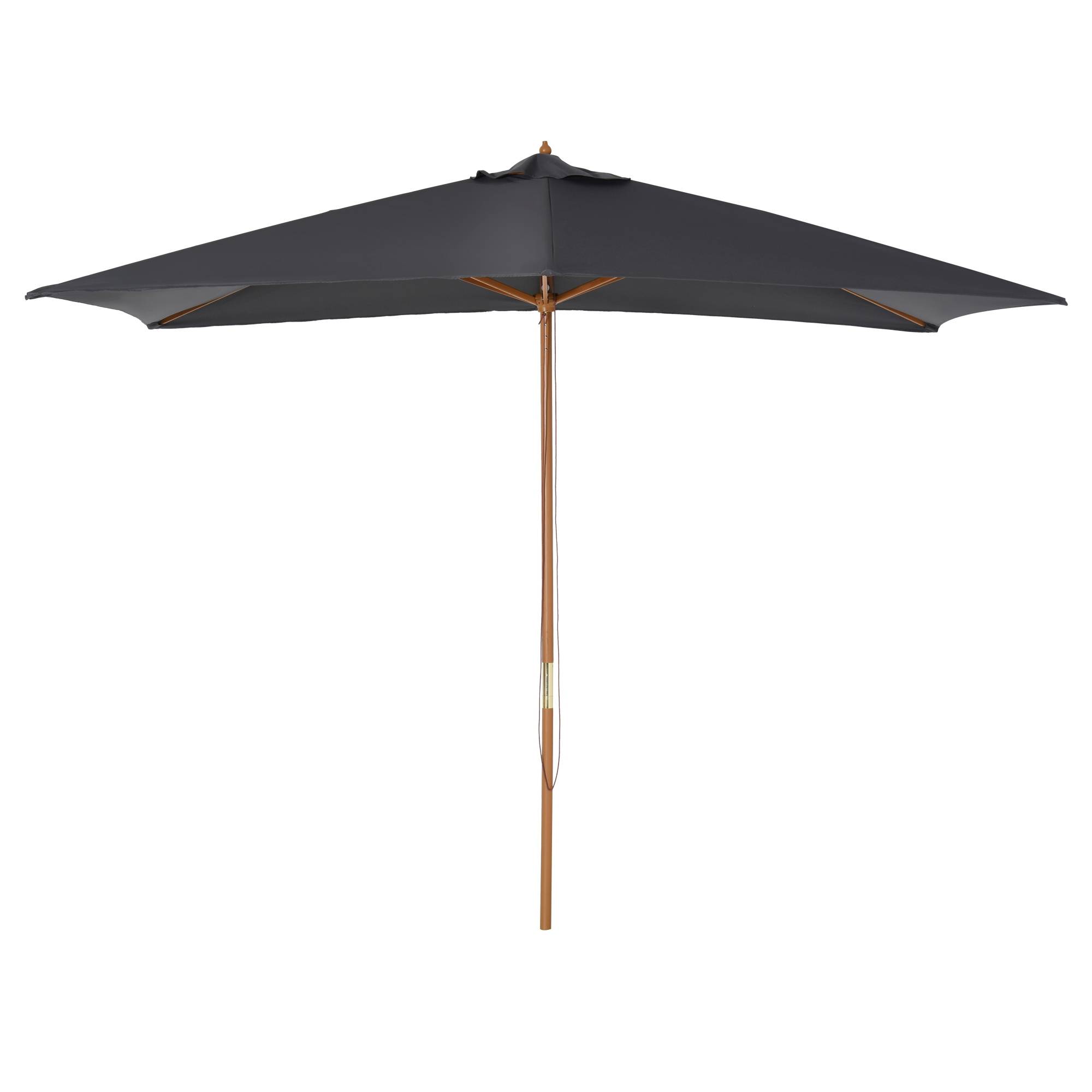 Parasol droit rectangulaire Parasol de jardin grande taille 3x2x2,5m gris foncé fr187 - Image 1