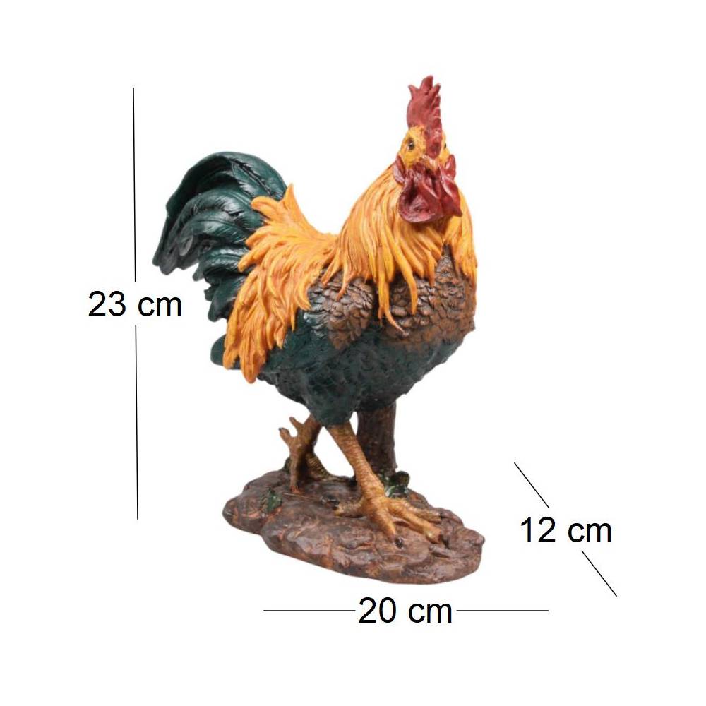 Farmwood Animals - Coq en résine 20 x 12 x 23 cm - Image 3
