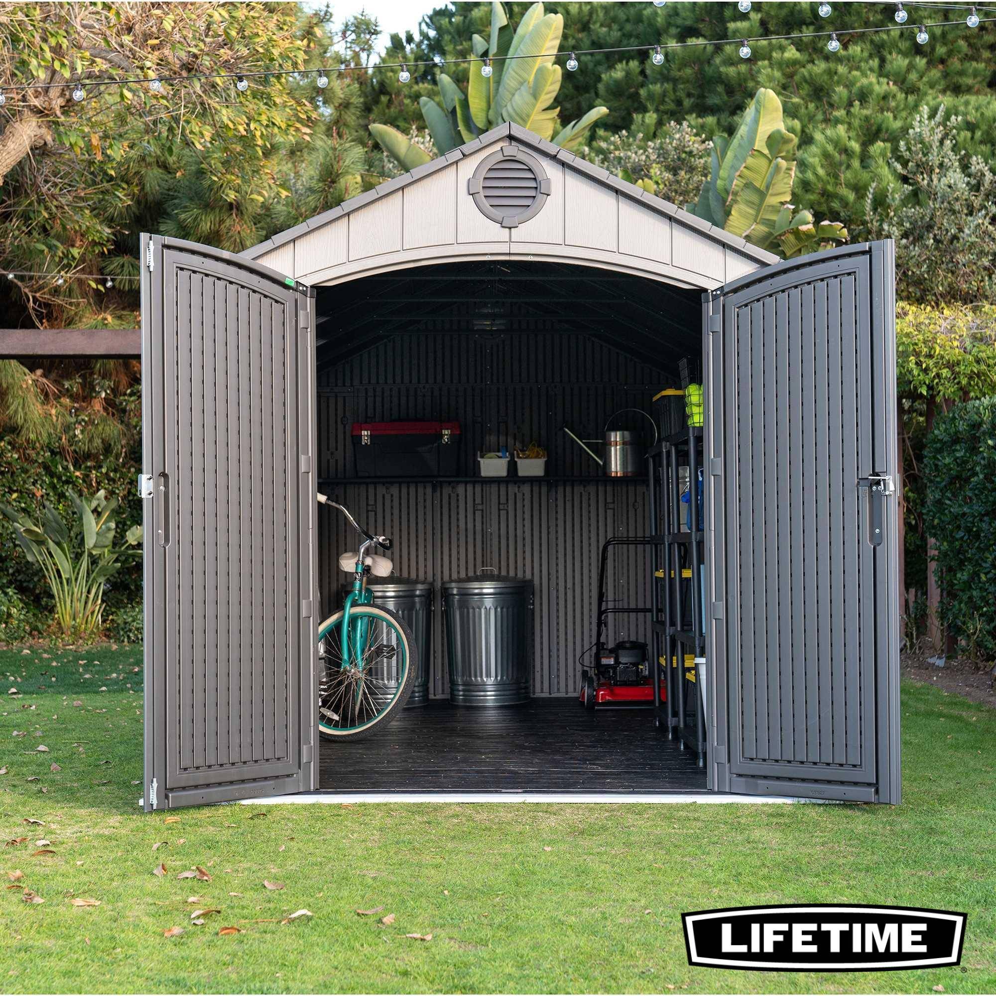 Lifetime - Abri de jardin résine 11.15 m2 / 2.44x4.57m LIFETIME #60353 - Image 7