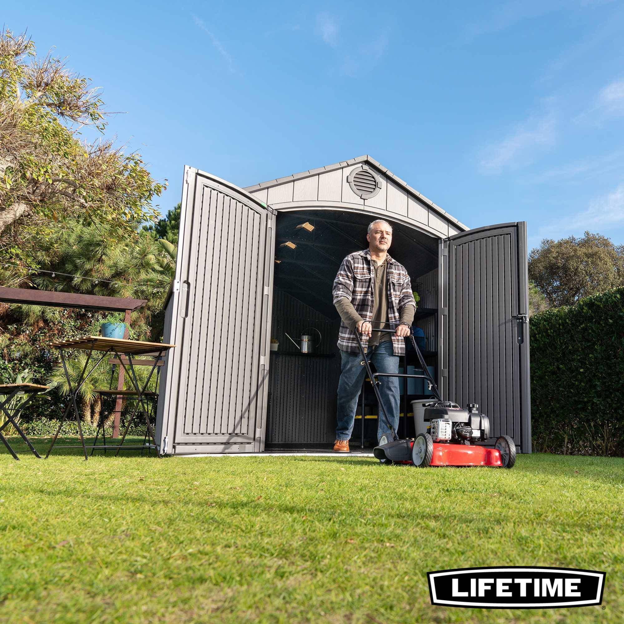 Lifetime - Abri de jardin résine 11.15 m2 / 2.44x4.57m LIFETIME #60353 - Image 6