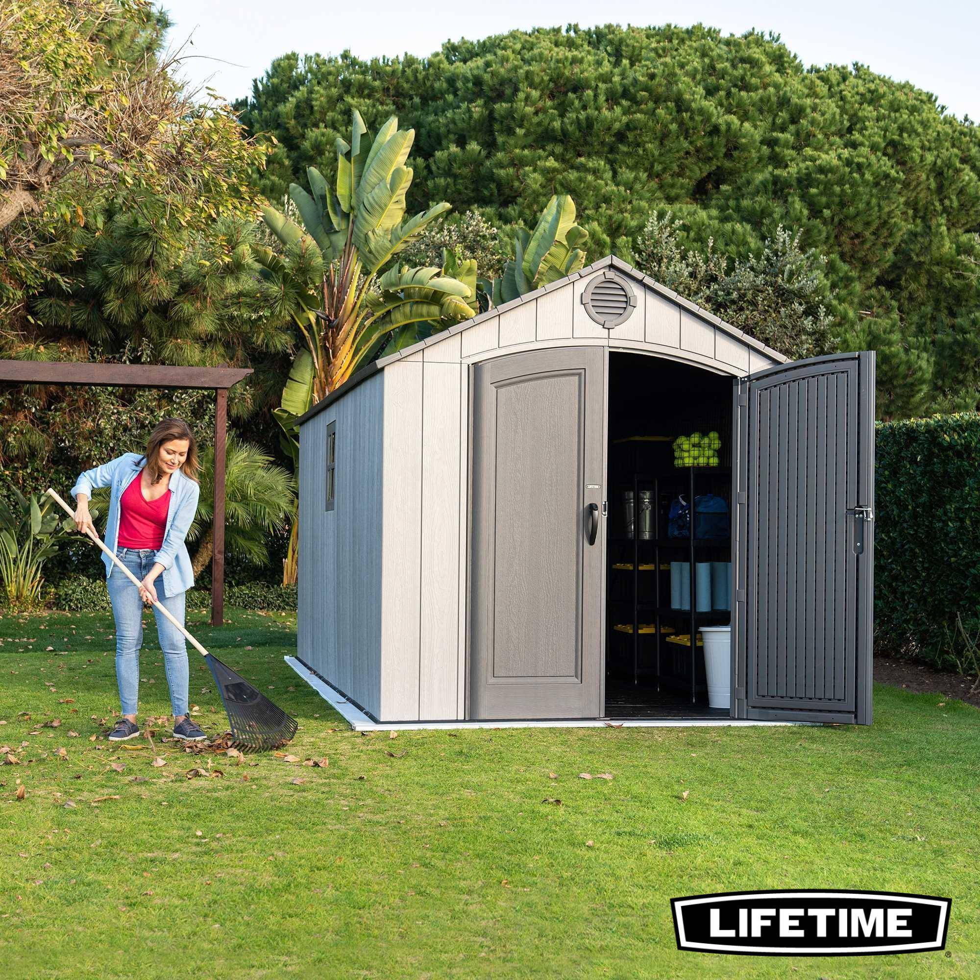 Lifetime - Abri de jardin résine 11.15 m2 / 2.44x4.57m LIFETIME #60353 - Image 4