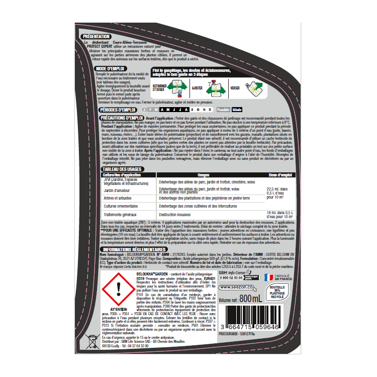 Protect Expert - PROTECT EXPERT Désherbant allées ultra concentré 800ml - Image 2