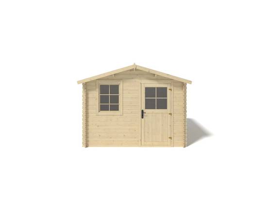 Altanka - Abri de jardin en bois - 7.5m2 - 3x2.5m - Ep. 28mm - Couleur: naturel - DOM469 - ALTANKA - Image 6