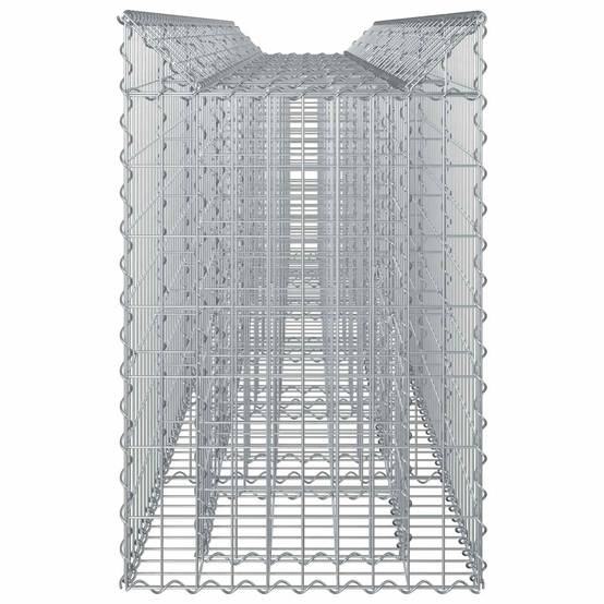 PANGIVO - Lit surélevé gabion acier argenté 300 x 50 x 80 cm - PANGIVO - Image 6