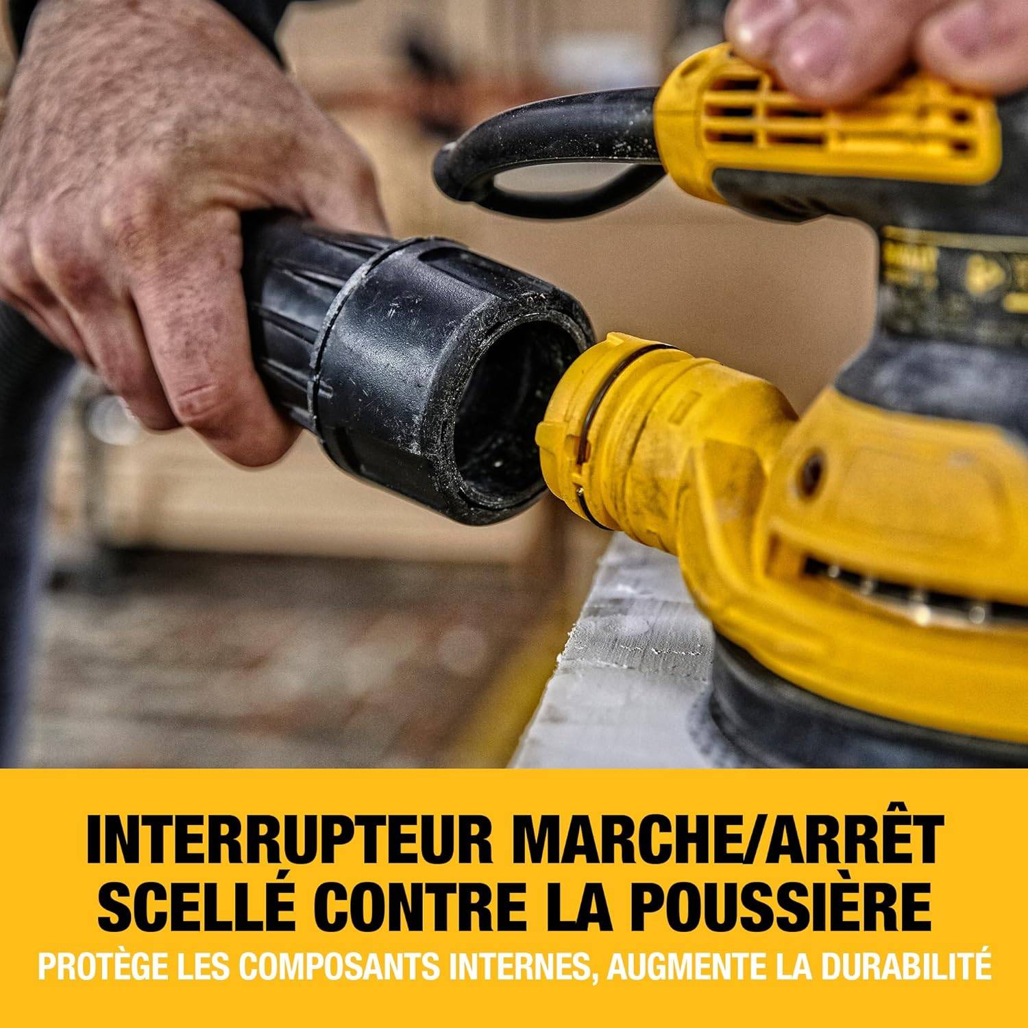 Ponceuse excentrique 280 W - 125 mm - DEWALT - DWE6423-QS - Image 6