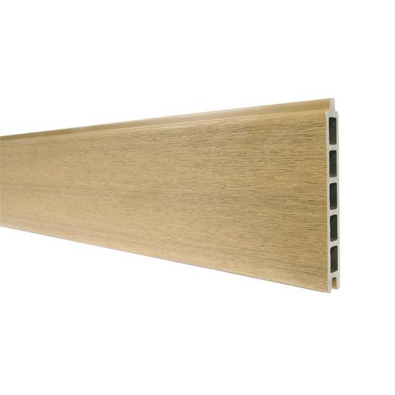 Kit Clôture Bois Composite Cèdre 12,85x1,8m CRUZ - Poteaux en Aluminium Gris - Brise Vue - Palissade - Image 4