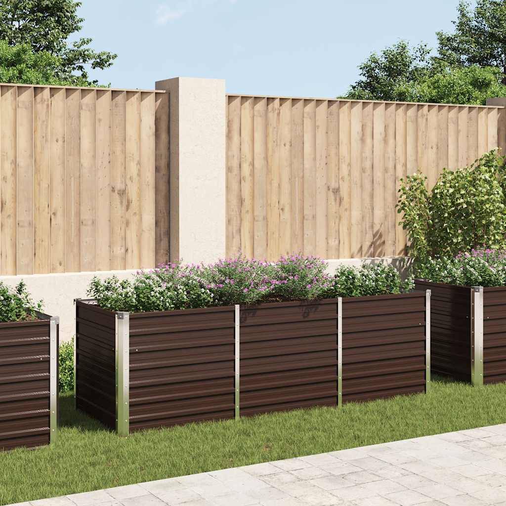 Prolenta Premium - Jardinière acier marron 240 x 80 x 77 cm - Prolenta premium p354.4 - Image 2
