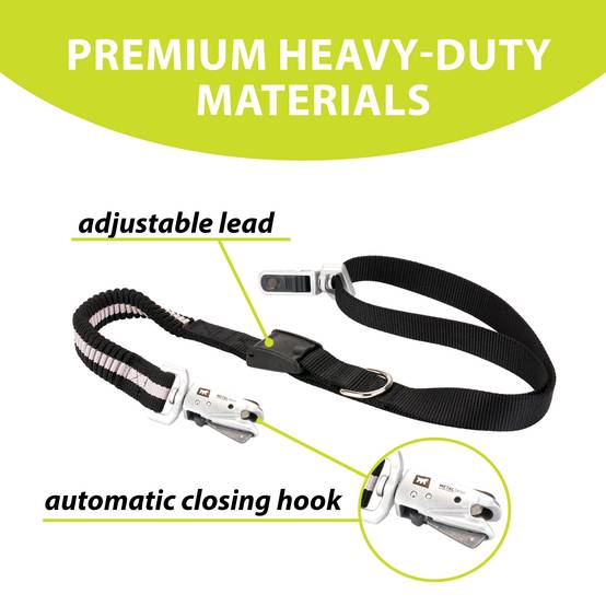 Ferplast - Ferplast ERGOCOMFORT FREETIME Laisse pour chien de course, Complet avec ceinture et sac de rangement, Extrémité élastique, Ø 70÷130 cm - B: 25 mm x L - Image 7