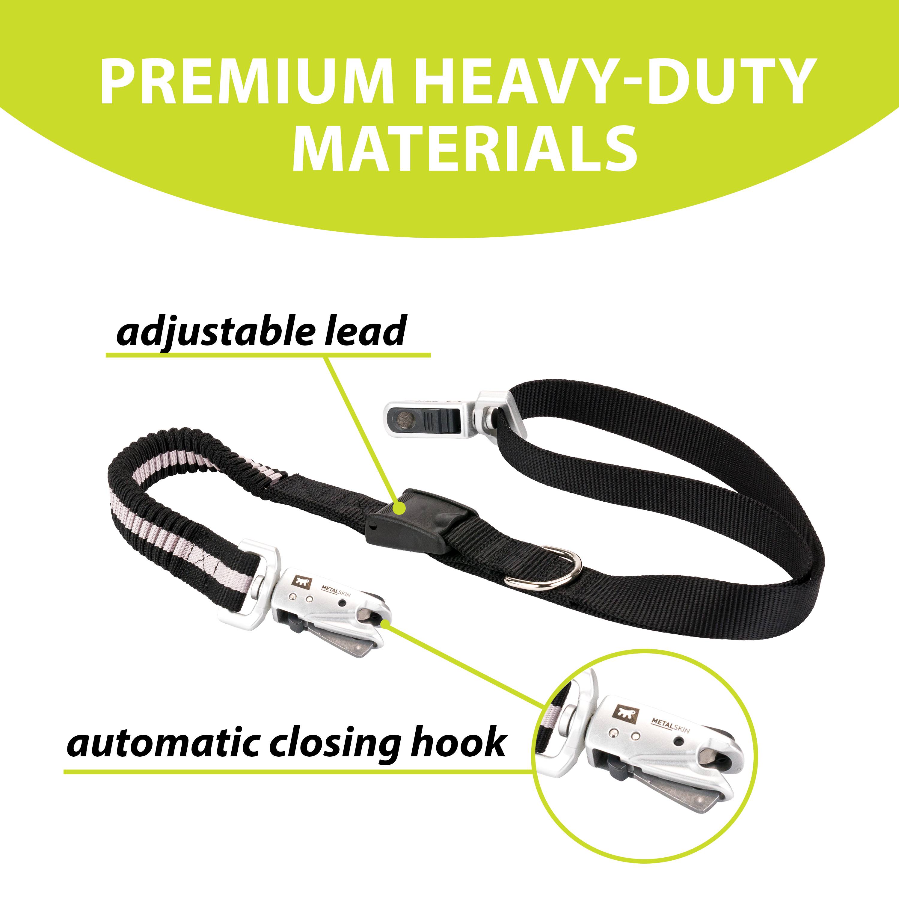 Ferplast - Ferplast ERGOCOMFORT FREETIME Laisse pour chien de course, Complet avec ceinture et sac de rangement, Extrémité élastique, Ø 70÷130 cm - B: 25 mm x L - Image 7