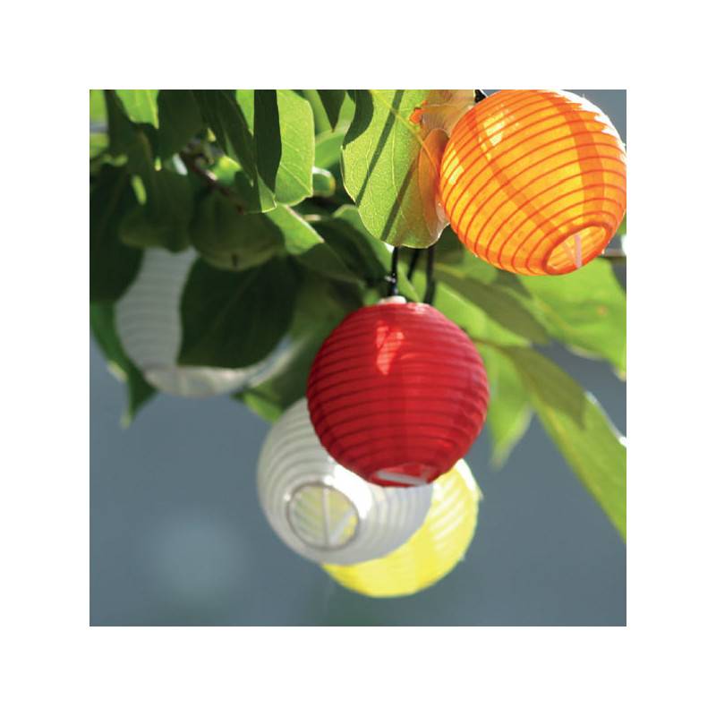 Watt & Home - Guirlande Solaire lumineuse Polka 10 lampions - Watt & Home - Image 1