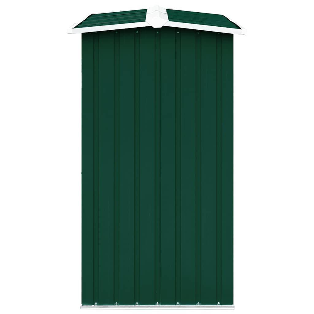Abri à bûches Acier Galvanisé pour Jardin Stockage Bois 172x91x154 cm Vert - ComfortXL Outdoor Living - Image 4