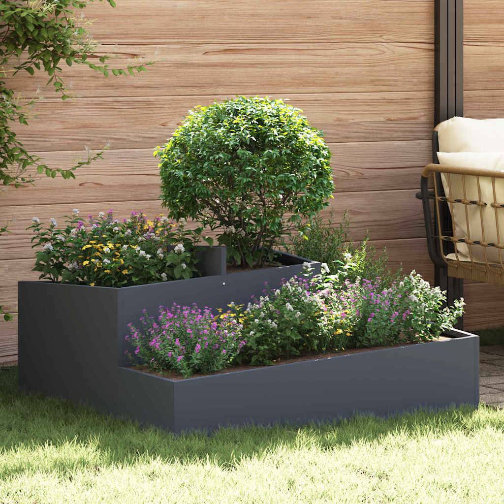 Maison Chic - Cache-pot, Pot De Fleurs Anthracite 100 x 100 x 50 cm Acier g315 - Image 2