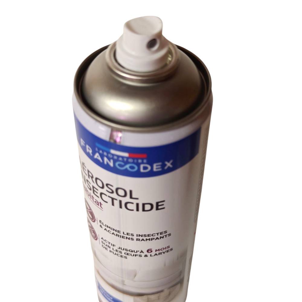 Francodex - Aérosol insecticide habitat contre puces et acariens, 500 ml - Francodex - Image 3