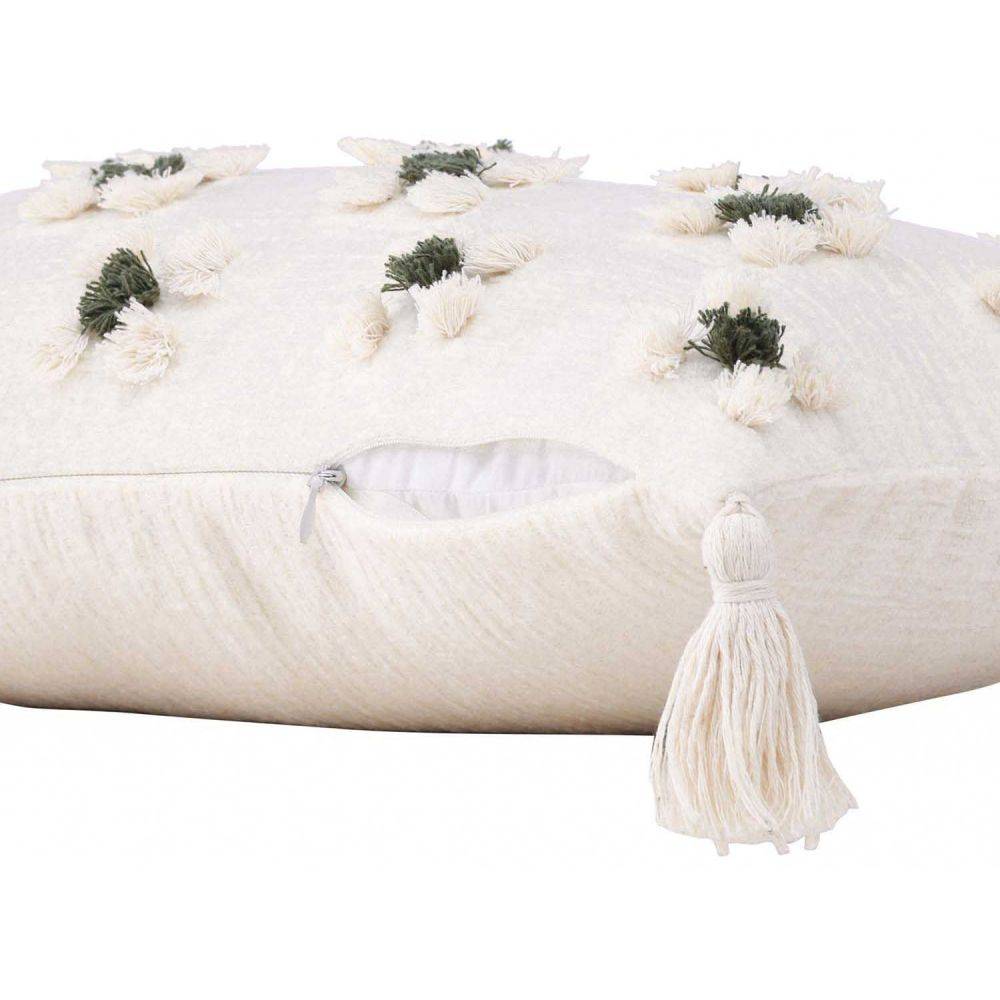 Venture Home - Housse de coussin avec pompoms Millie 30x50 cm - Image 4