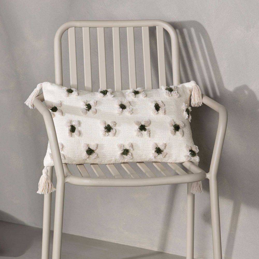 Venture Home - Housse de coussin avec pompoms Millie 30x50 cm - Image 2