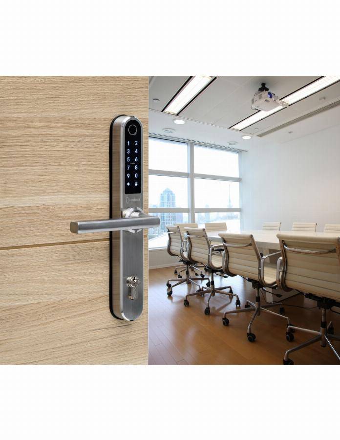 Garniture de porte Intelock Multi THIRARD entraxe 85 Révers. carré 8 - Inox - 78923 - Image 3