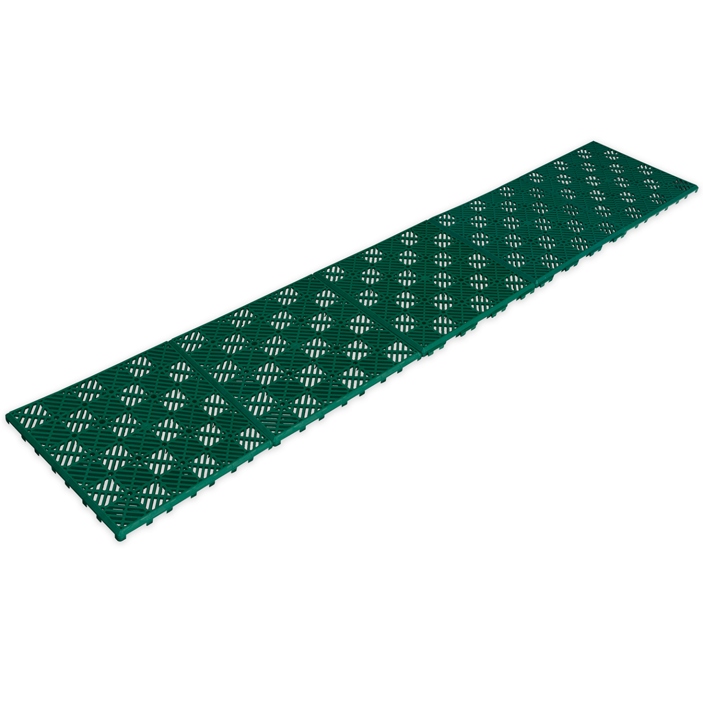Lot de 10 dalles caillebotis de jardin vert 29.5x29.5 CM - Image 5