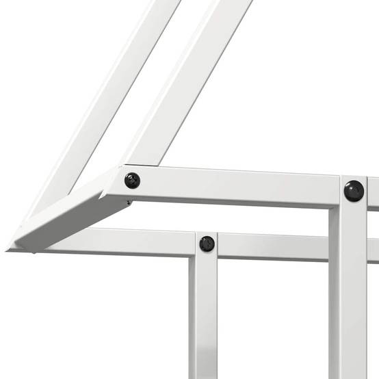 Porte-bûches en acier design pour cheminée intérieure Blanc 50x25x60 cm – ComfortXL Outdoor Living - Image 7