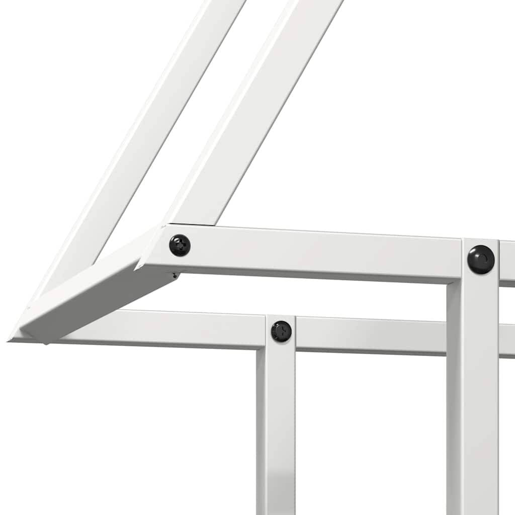 Porte-bûches en acier design pour cheminée intérieure Blanc 50x25x60 cm – ComfortXL Outdoor Living - Image 7