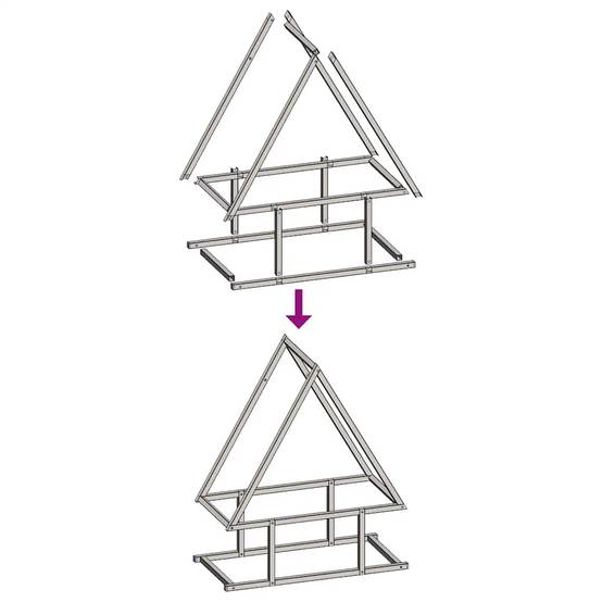 Porte-bûches en acier design pour cheminée intérieure Blanc 50x25x60 cm – ComfortXL Outdoor Living - Image 9