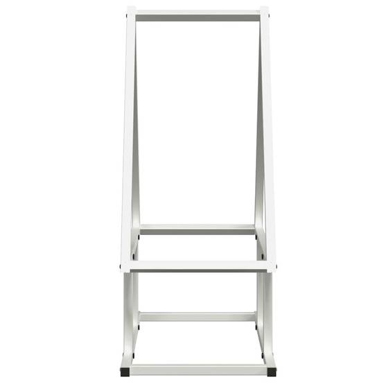 Porte-bûches en acier design pour cheminée intérieure Blanc 50x25x60 cm – ComfortXL Outdoor Living - Image 6