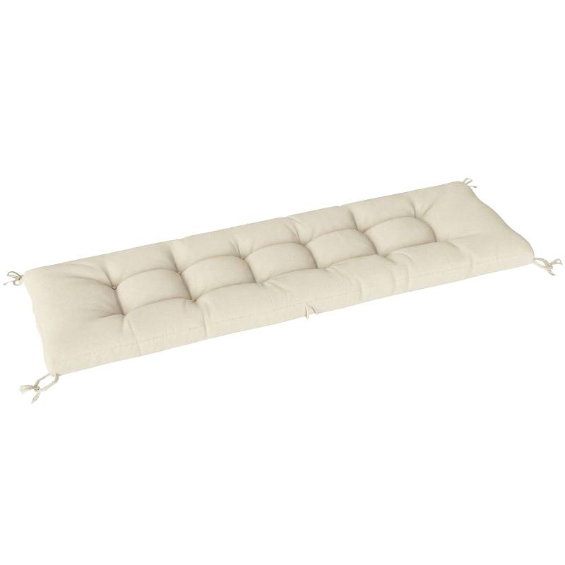 ComfortXL - Coussin bain de soleil polyester pour terrasse avec sangles 198 x 65 x 13 cm beige - ComfortXL Outdoor Living - Image 1