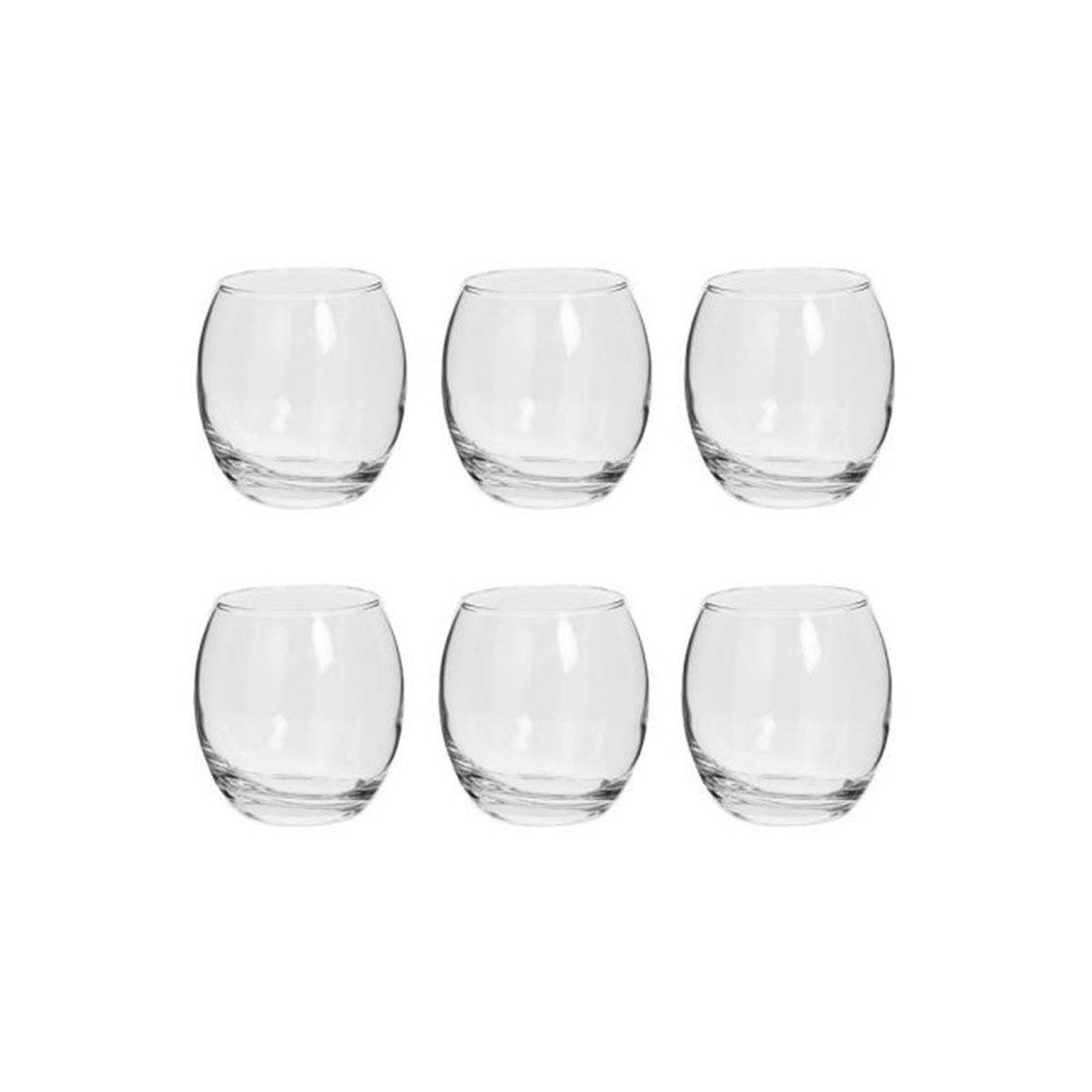 Lot de 6 Gobelets Bas "Cesari'Eau" 40cl Transparent - Image 1