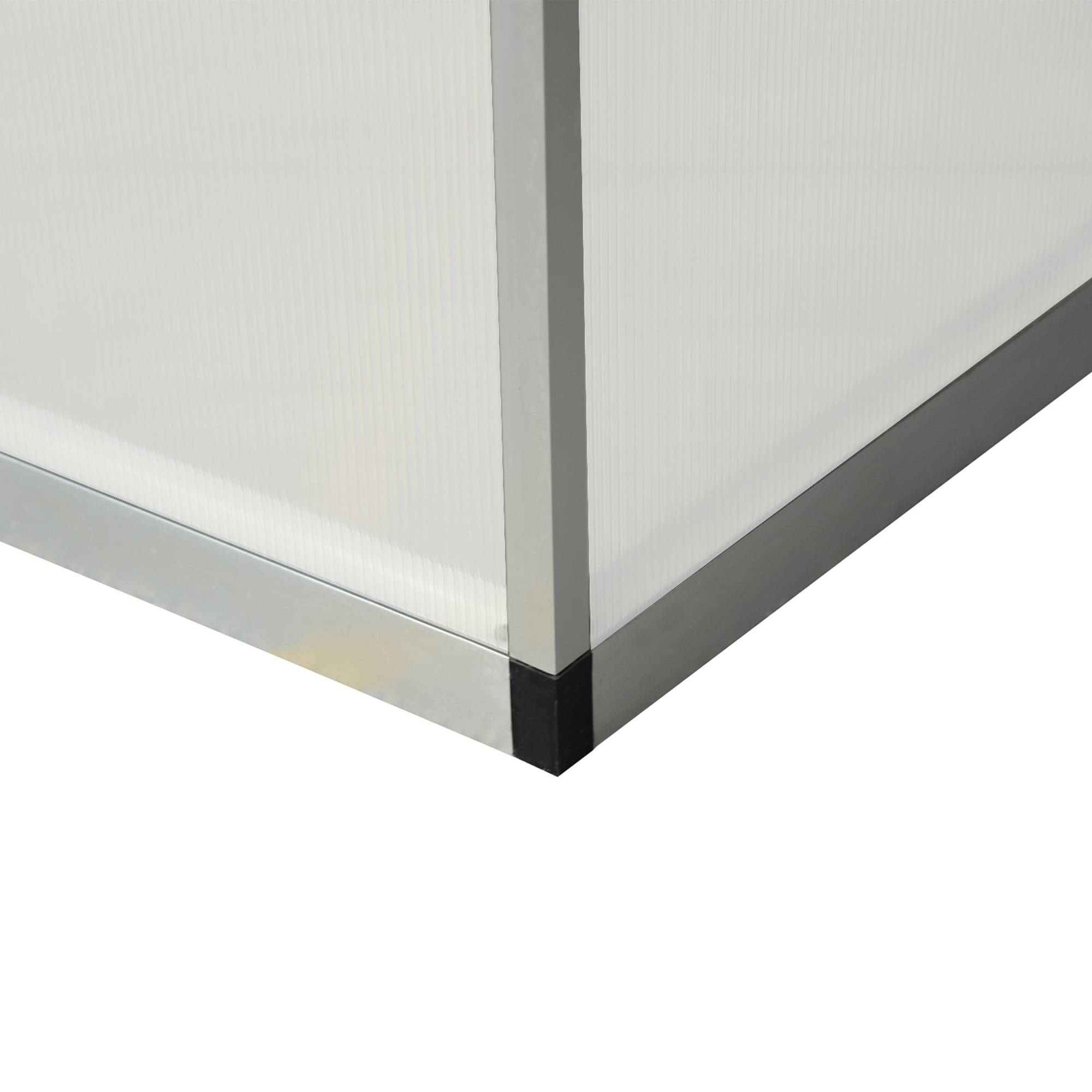 Outsunny - Serre de Jardin 3x2m 5,5m² fondation lucarne porte loquet aluminium polycarbonate - Outsunny - Image 7