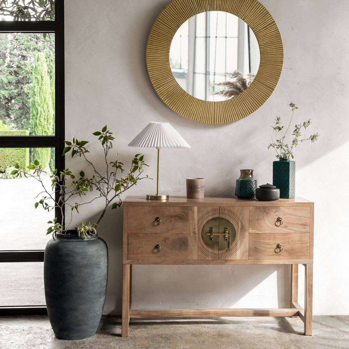 Lampe à Poser en Métal "Jiling" 47cm Blanc - Image 5