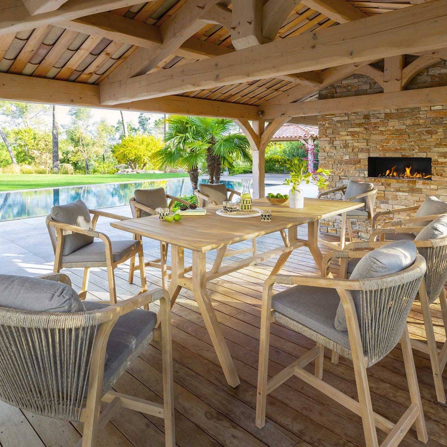 Hesperide - Table de jardin Haute Papouasie en acacia - 8 Places - Hespéride - Image 2