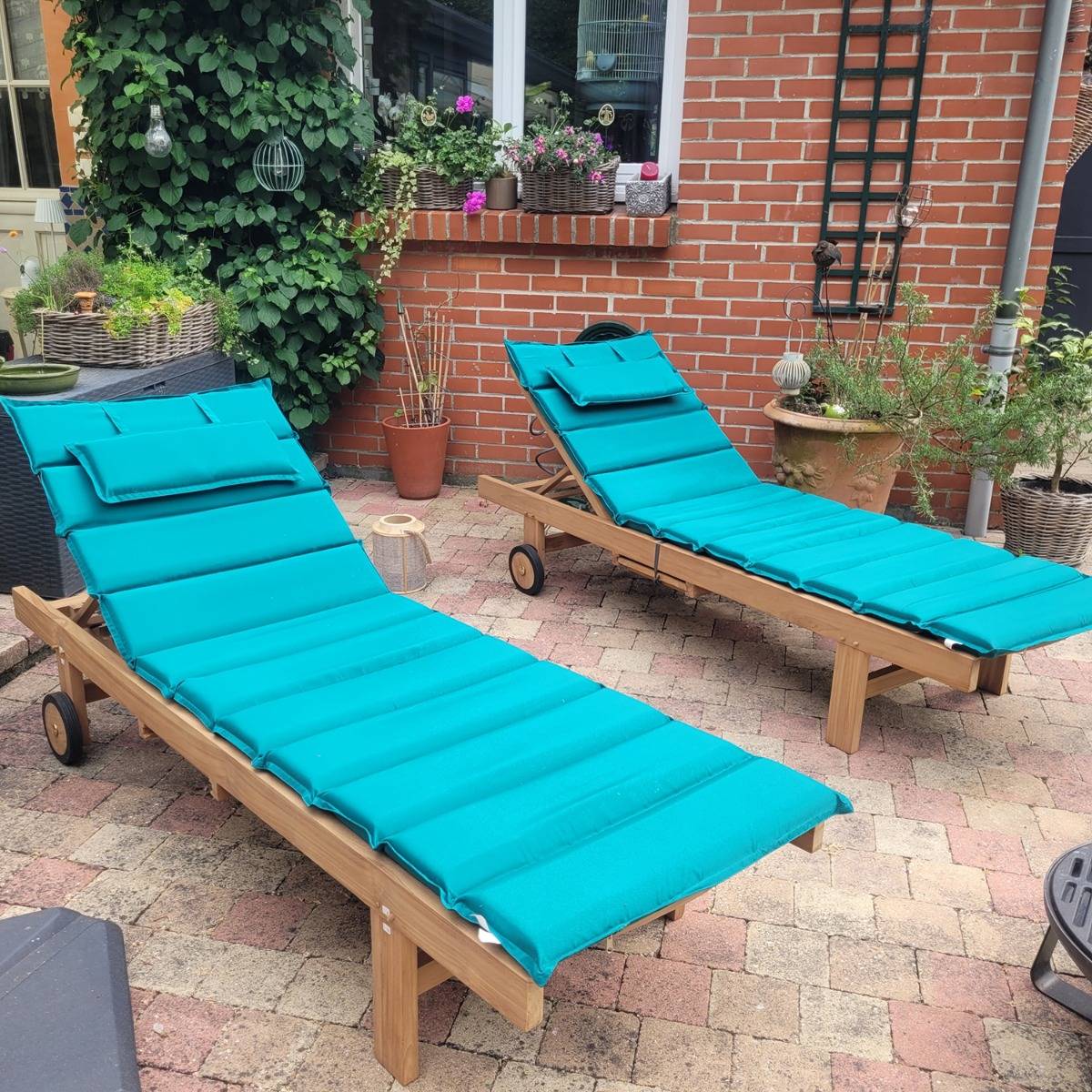 Matelas bleu canard pour bain de soleil - TECK'Attitude - Image 2