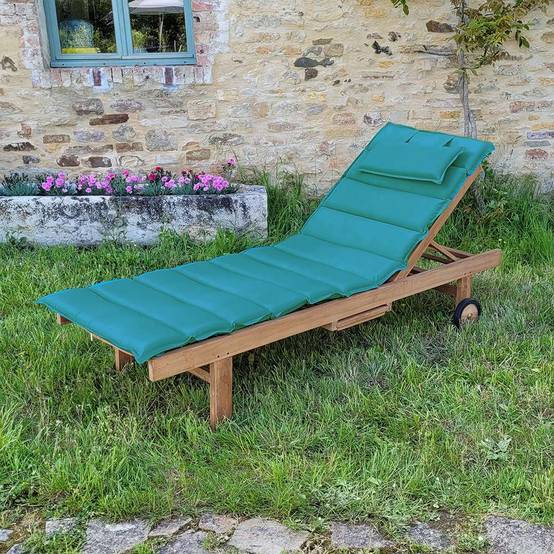 Matelas bleu canard pour bain de soleil - TECK'Attitude - Image 3