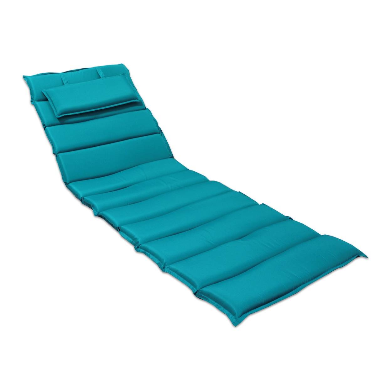 Matelas bleu canard pour bain de soleil - TECK'Attitude - Image 1