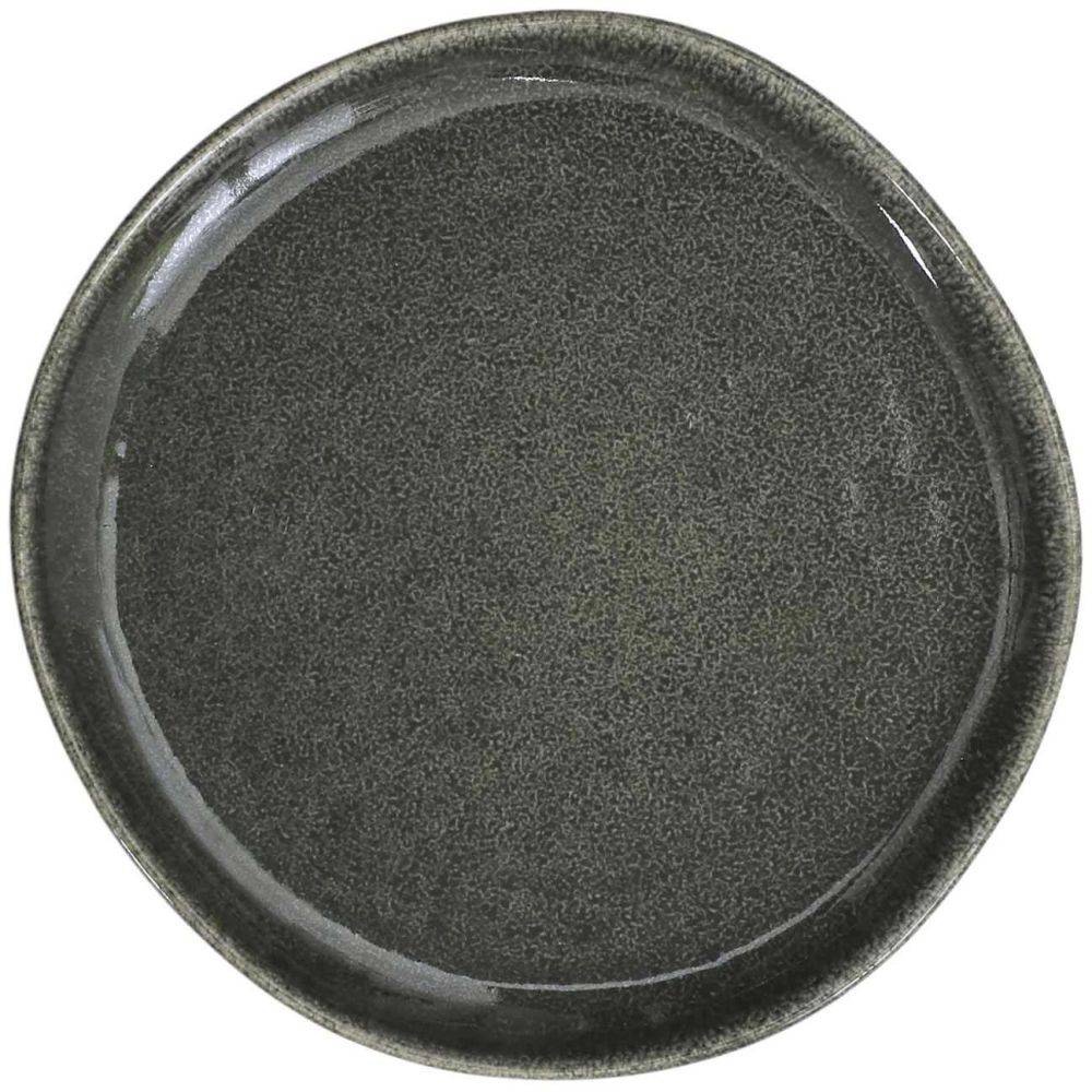 The Home Deco Factory - Assiette en grès vert Black Forest (Lot de 6) Assiette plate - 21 cm - Image 3