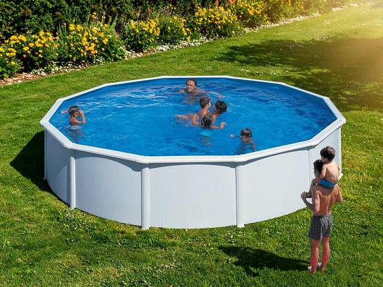 Gré - Piscine acier blanc Fidji ronde 5,70 x 1,22 m - Gré - Image 1