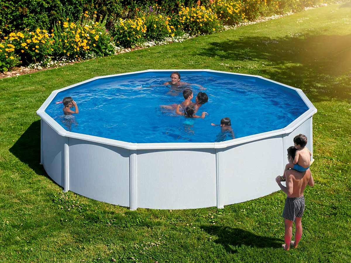 Gré - Piscine acier blanc Fidji ronde 5,70 x 1,22 m - Gré - Image 1