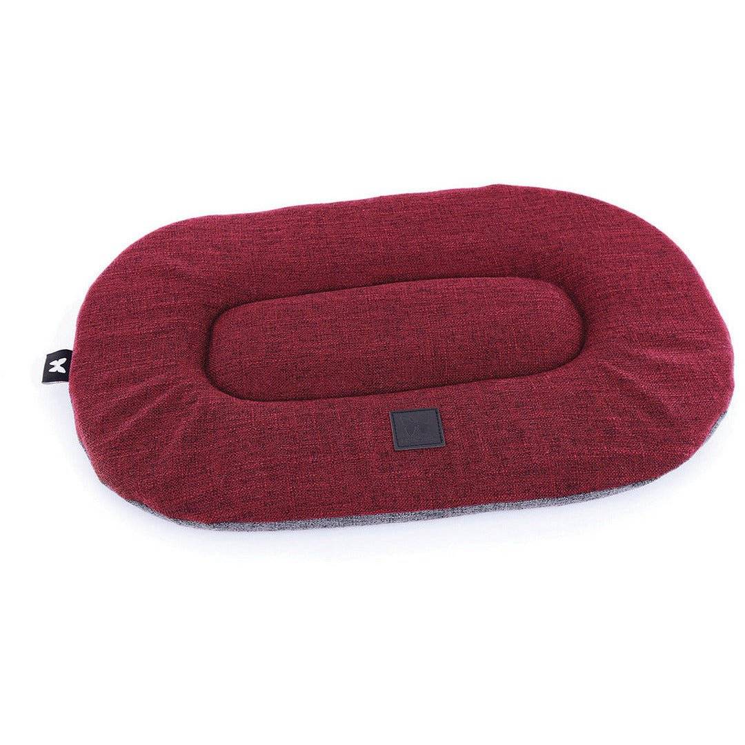 Coussin ovale plat tissu polycoton beige 60 cm - MARTIN SELLIER - Gamm vert