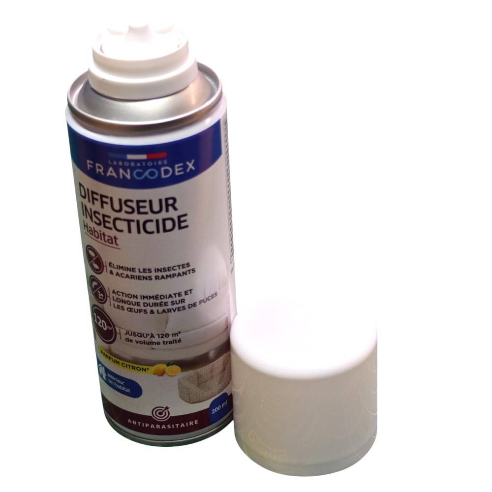 Francodex - Diffuseur Insecticide Habitat parfum citron 200 ml - Image 2
