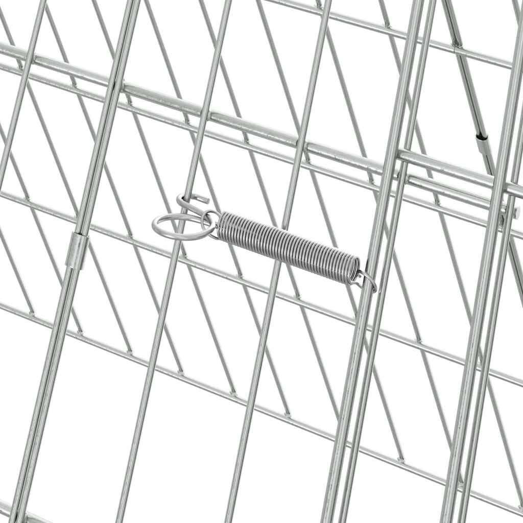Vidaxl - Cage à poules Argent 215 x 55 x 55 cm Acier galvanisé vidaXL 3394433 - Image 9