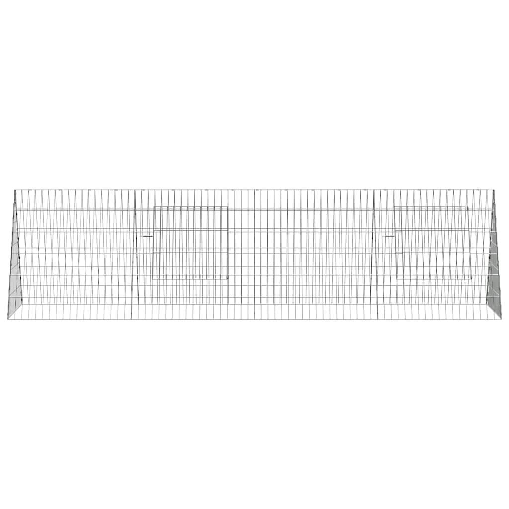 Vidaxl - Cage à poules Argent 215 x 55 x 55 cm Acier galvanisé vidaXL 3394433 - Image 7