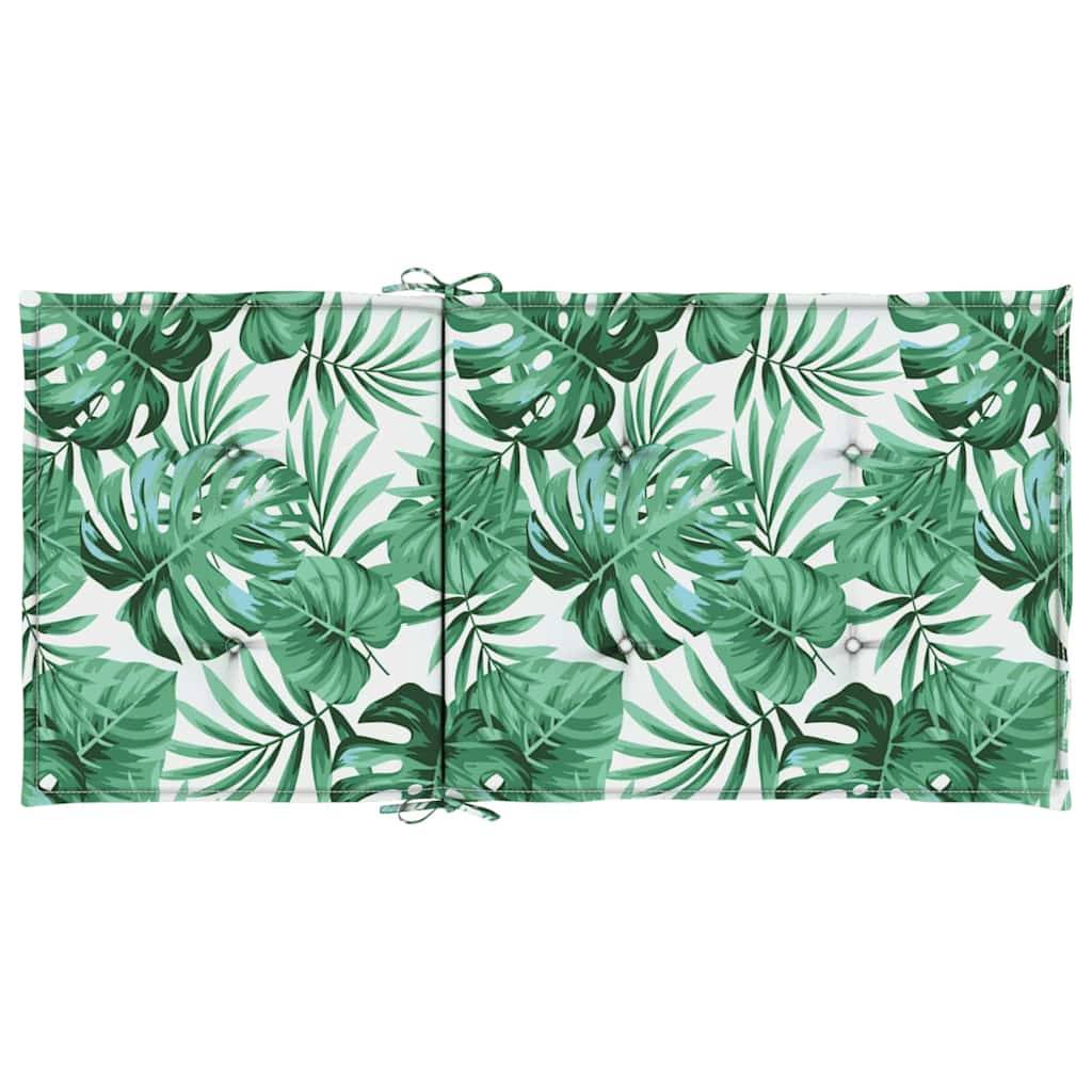ComfortXL - Lot de 2 Coussins Dossier Bas Tissu Oxford Housse Amovible pour Chaise de Jardin Motif Feuilles 100x50cm – ComfortXL Outdoor Living - Image 6