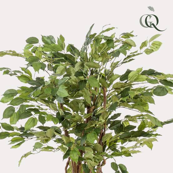 Plante Artificielle Ficus Liana Tronc Bois Décoration Salon 140cm - ComfortXL Green Living - Image 2