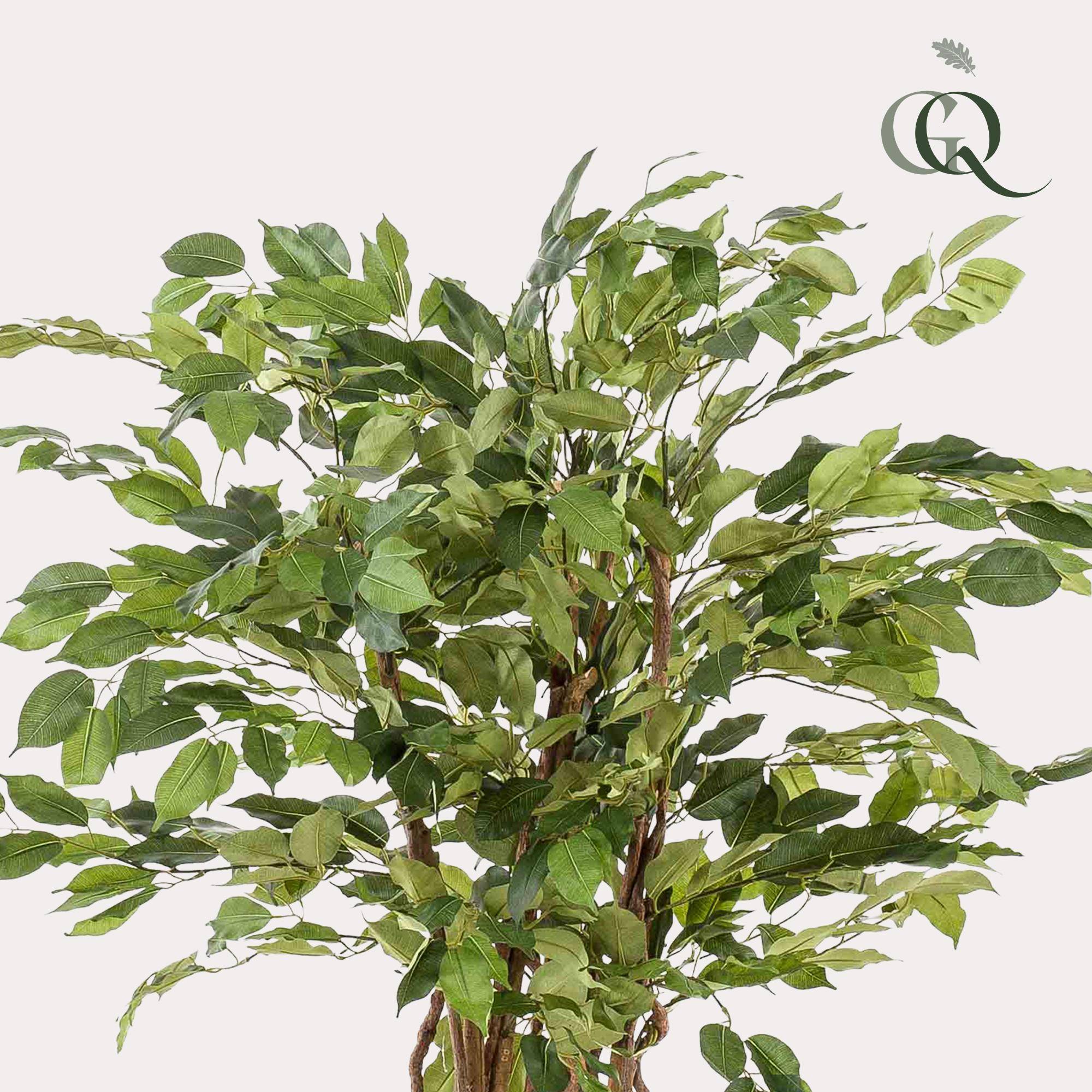 Plante Artificielle Ficus Liana Tronc Bois Décoration Salon 140cm - ComfortXL Green Living - Image 2
