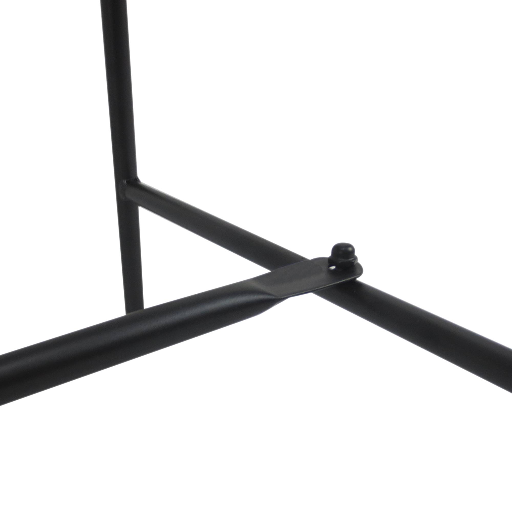 Banc extérieur 2 places 107x55,5x92 cm, structure robuste et antirouille, pour terrasse et jardin, couleur noire - Image 10
