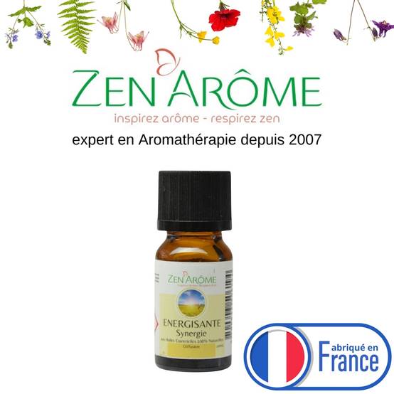 Synergie d'Huiles Essentielles Énergisante 10ml – Mélange d'huiles essentielles 100% pures et naturelles – Aromathérapie - Zen'Arôme - Image 1