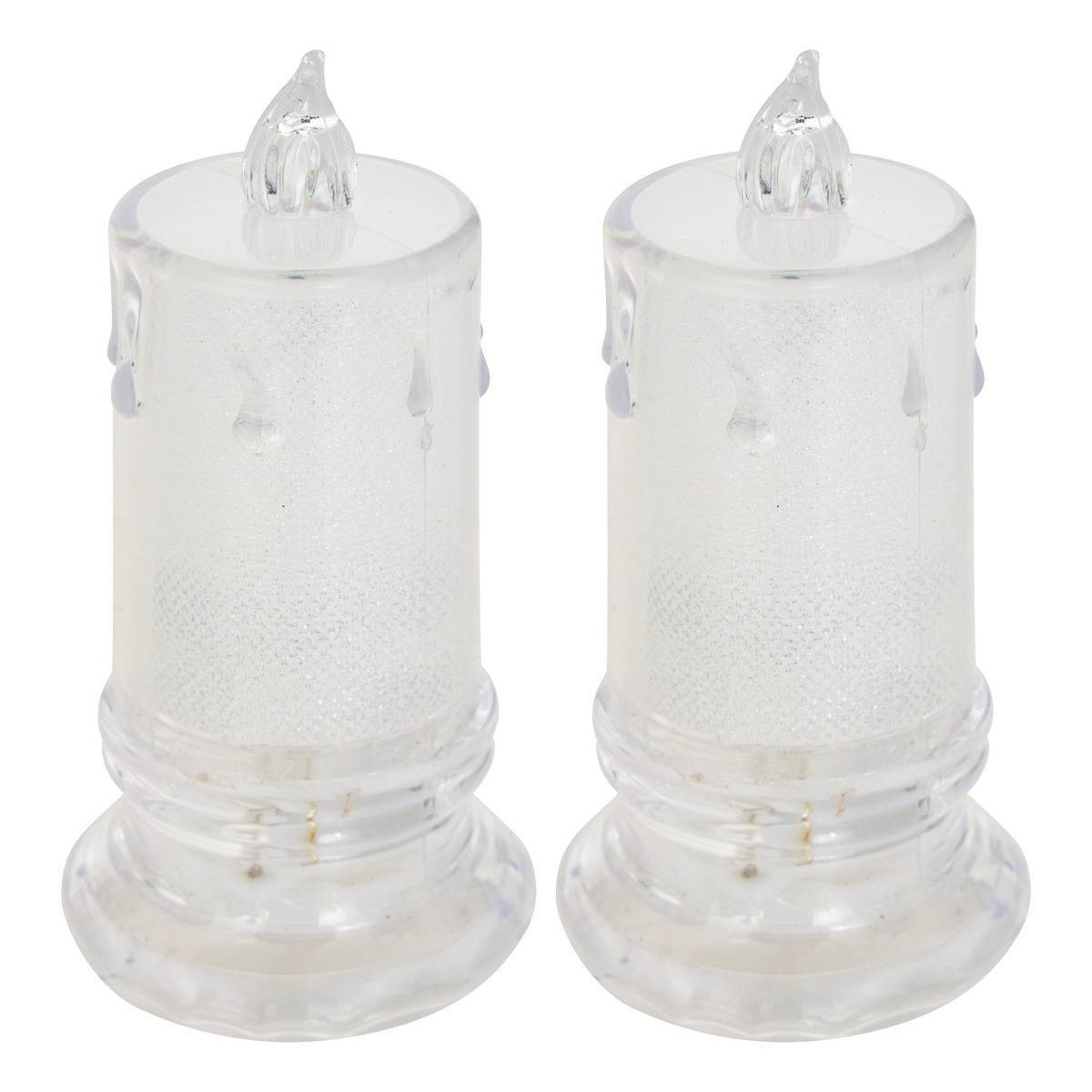 Atmosphera - Lot de 2 bougies LED d'intérieur blanc chaud à piles - Atmosphera Créateur d'intérieur - Image 2