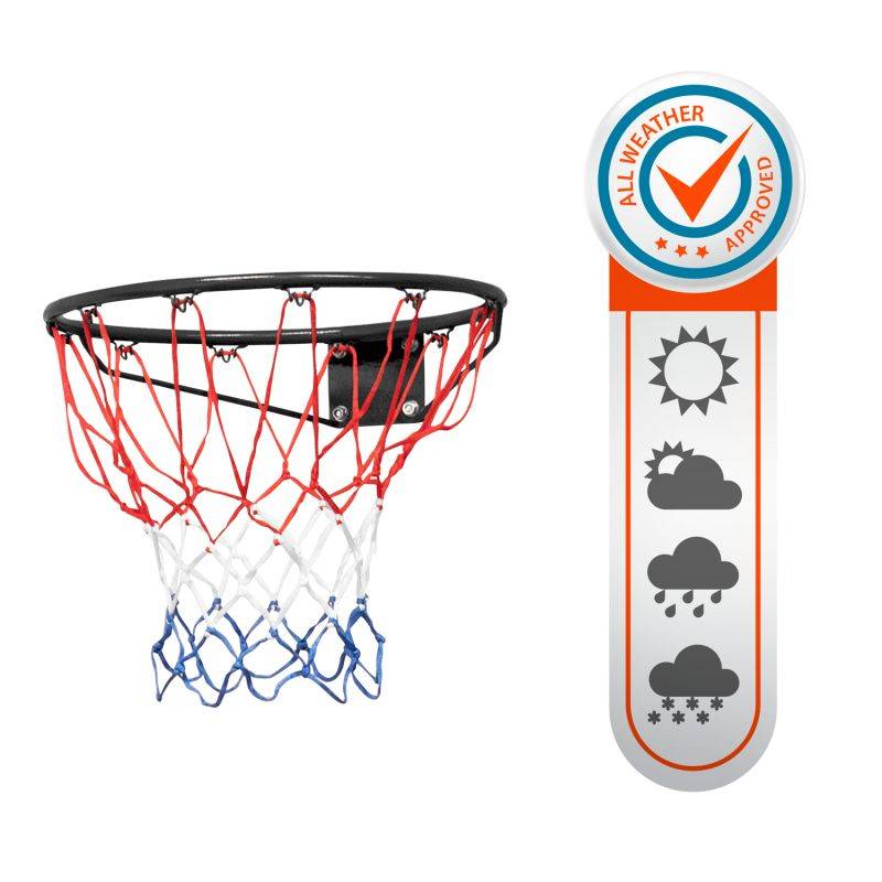 Arceau de Basket-Ball mural MALIBU Diamètre 45 cm et filet – fixation murale incluse BUMBER - Image 5