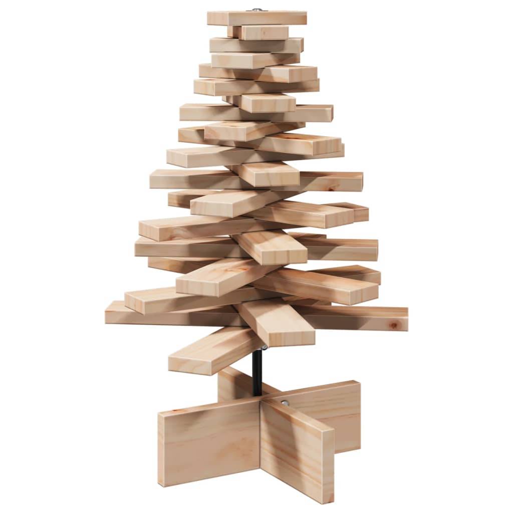 Maison Chic - Sapin de Noël | Arbre de Noël en bois pour décoration 60 cm bois massif de pin Maison Chic - Image 1